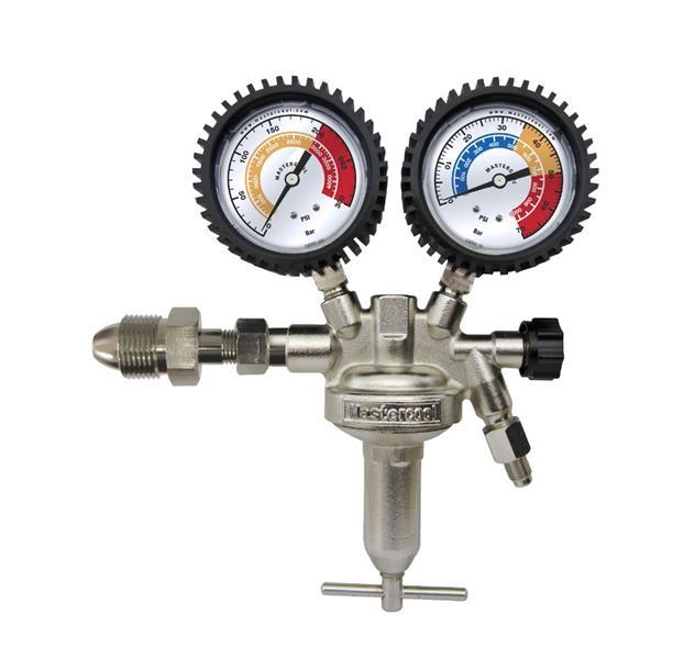 Regulator ciśnienia azotu 53006 Mastercool Złącze wylotowe kielichowe 1/4" SAE, z zaworem sterującym
