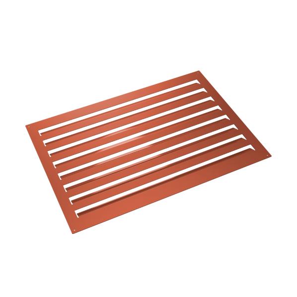 Evolar rear wall aluminium brick red S, 700x1000 MM