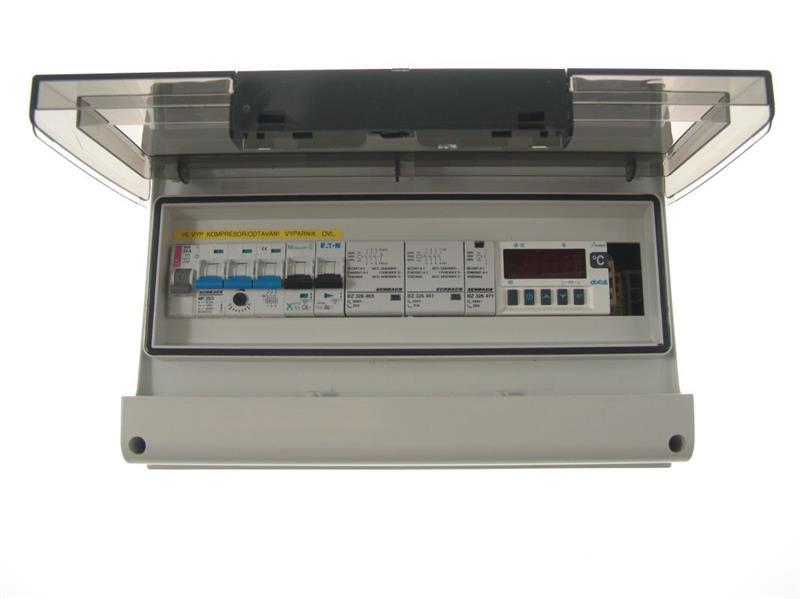 Switch cabinet PRCHM 3, -18°C (electric defrosting), dimensions 250x320x136 mm, XR60D - 2 sensors, 3-phase, 16-25A