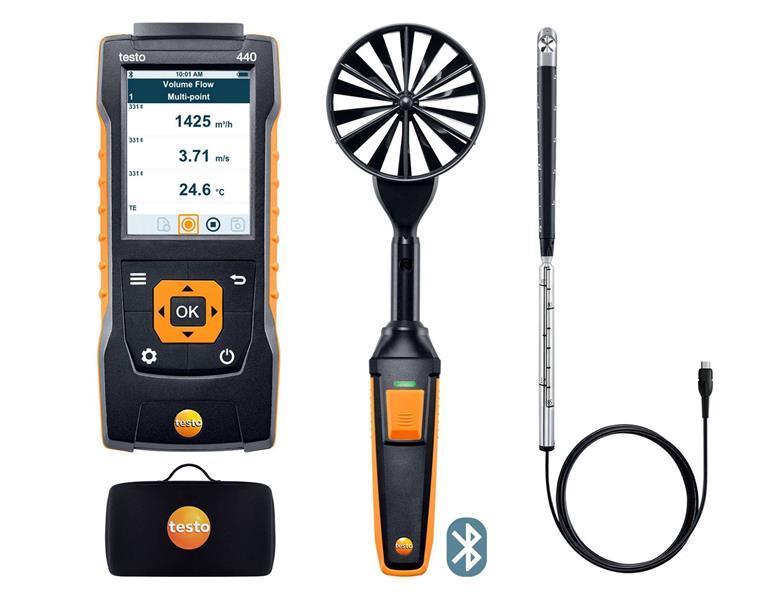 testo 440 Flow CombiSet 2 with Bluetooth, 0563 4407
