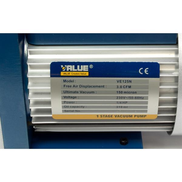 Ééntraps vacuümpomp VE125N, 70 l/min, 230V, 50-60Hz