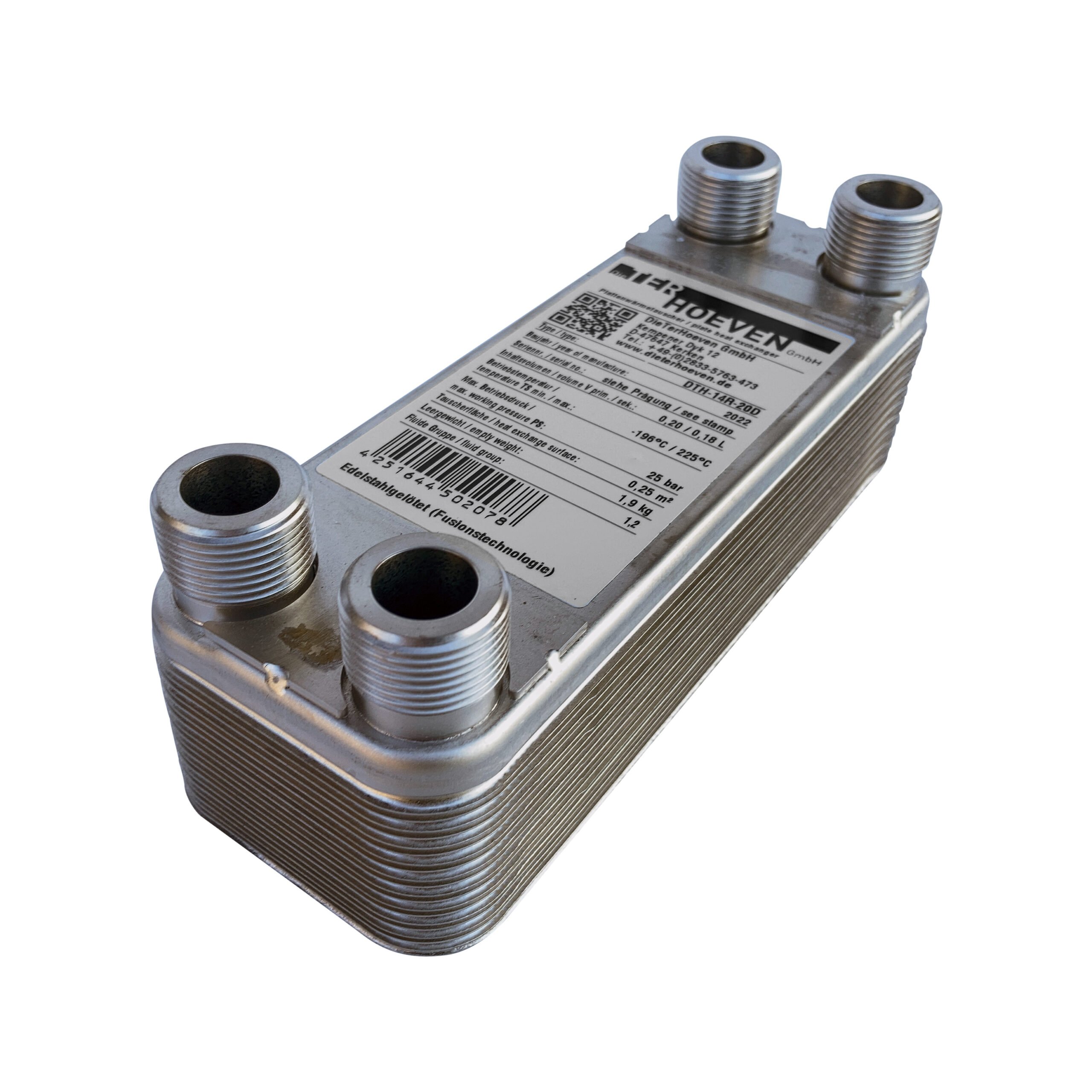 Platenwarmtewisselaar DTH-14R-20D