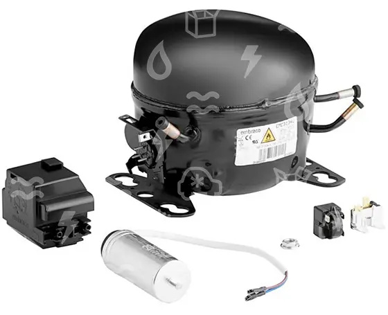 Compressore Embraco EMC3134U, LBP/MBP, R290U, 220-240V/1Ph/50-60Hz