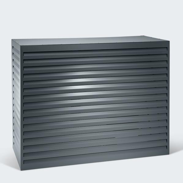Evolar luftkonditionerings- och värmepumpshus Mörk antracit aluminium XL, 1300x1700x750 MM
