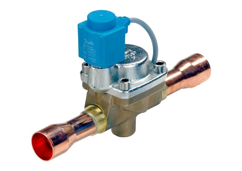 Zawór elektromagnetyczny Danfoss EVR3/6L 032F205331 z cewką 018F6176, 220-230 V/50 Hz