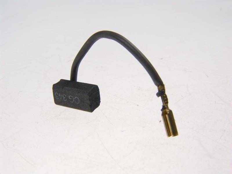 Motor brushes with stranded wire and plug connector, single B&D 6.5 x 8 x 15 mm, wiper