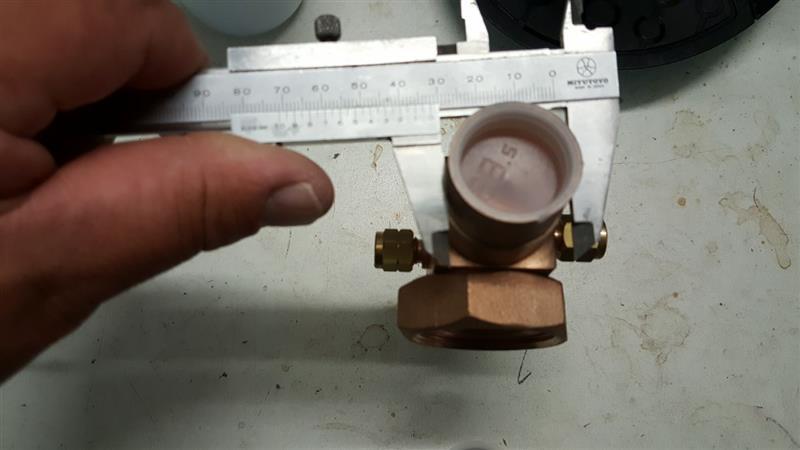 Válvula Rotalock Dena-Line V02, conexión 1,3/4" Rotalock, 1,1/8".