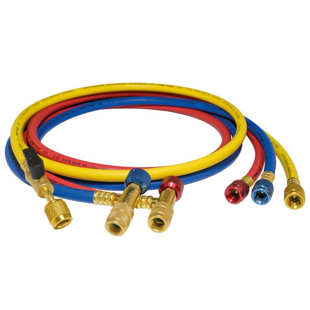 AC-Schlauch, Kühlmittel-Schlauch, Manifold-Schlauch, Messing-S fittings, farbcodierte Schläuche