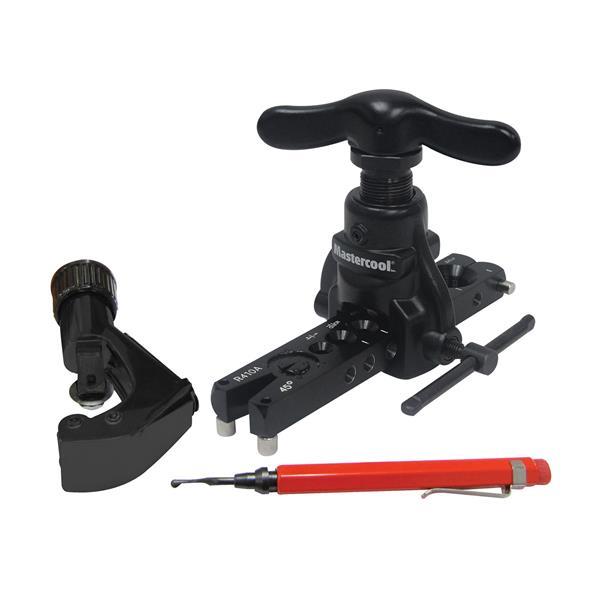 Set di utensili per svasatura eccentrica metrica (70057-AM)+ fresa e sbavatore per tubi