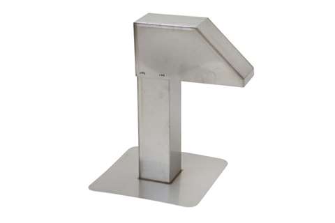 Alixo roof duct 125X125MM - 1 outlet - stainless steel 1.5MM