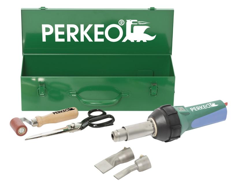 PERKEO HOTGUN ELECTRA 2000 C Set - Soldador manual de aire caliente con pantalla digital, 230V, 1600 W