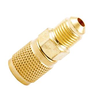 Rechte laadadapter 1/2"-20 UNF (5/16" SAE) x 1/4" SAE F, R410A