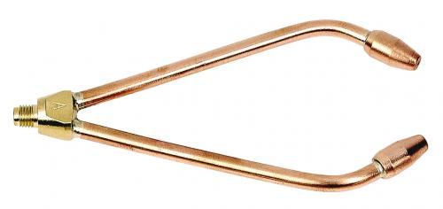 PERKEO Partie avant de chalumeau à fourche KLEIN RISTA pour acétylène-oxygène, taille 2, 1-2 mm