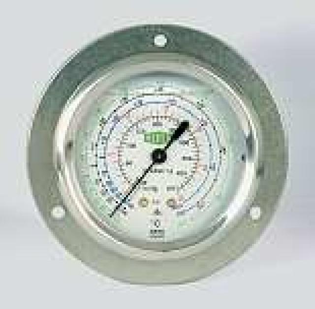 Refco MR-205-DS-R407C 4679322 Manómetro de tubo de Bourdon 63mm 1/4 "SAE