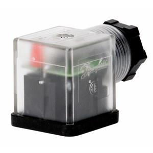 Kabelstekker Danfoss - voor spoel 018F, 018Z, 042N type B