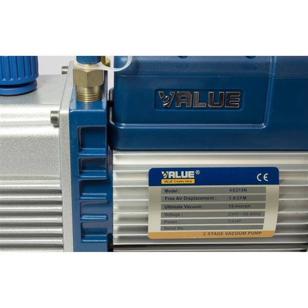 2-stopniowa pompa próżniowa VE215N, 42/50 l/min, 230V, 50-60Hz