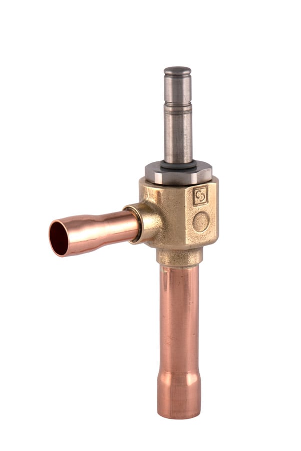 Vanne d'expansion magnétique Castel 2028E/M10S02 - R744 / CO2, Buse 2, Raccord : 10/12 mm ON/OFF