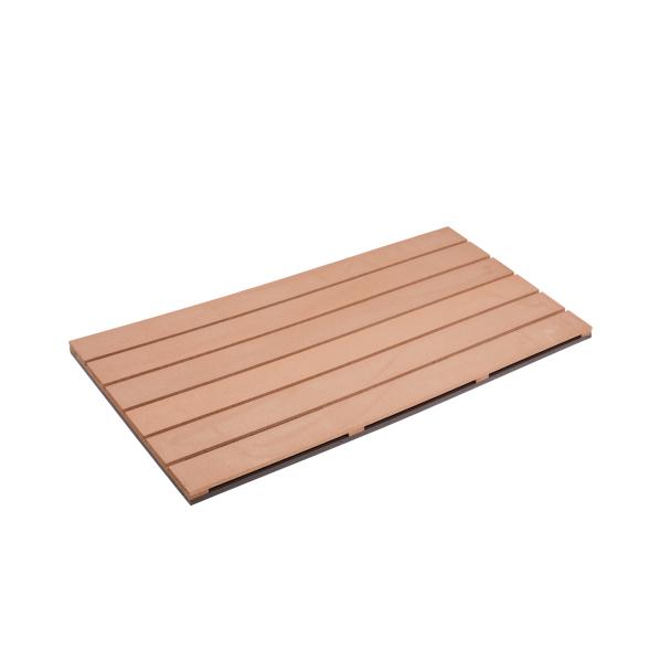 Panel de suelo Evolar WPC Teca Tropical L, 650 X 1200 MM