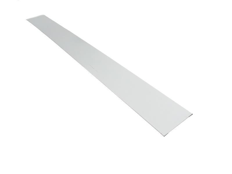 Witte metalen strips – recht 60 mm, L = 2,5 m
