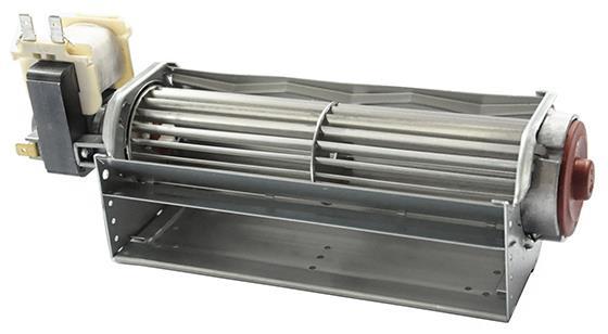 Cross-flow fan, turbine 180x45 mm, 27 W, motor left, QLK45/0018A-2518