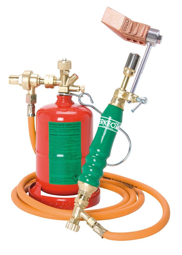 Sistema de soldadura blanda con propano PERKEO con pieza de cobre, M10x1 LH