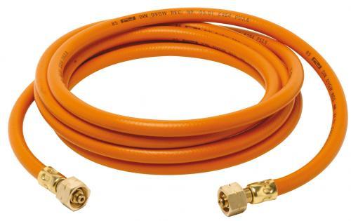 PERKEO propane double hose line - fully assembled and DVGW-tested, 3m