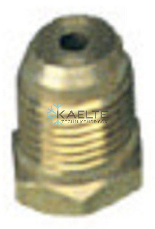 Adaptador para botellas de refrigerante 1/4" SAE F x 3/8" SAE M WIGAM W404/6*