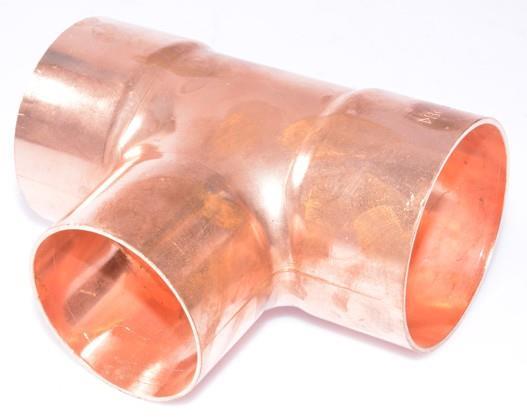 Copper T-piece reduced i/i/i 64-54-64 mm