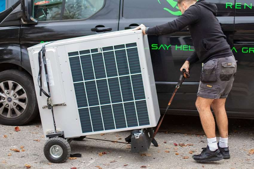 Alixo Heat Pump Mover - Transport aid for heat pumps up to 250 kg
