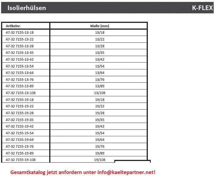 Buissteun K-Flex 19 / 64 mm