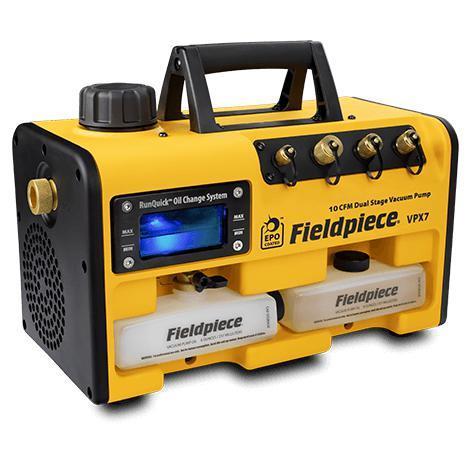 Vakuumpump med RunQuick™-oljebytessystem 10 CFM 280 l/min VPX7EU FIELDPIECE A2L-godkännande