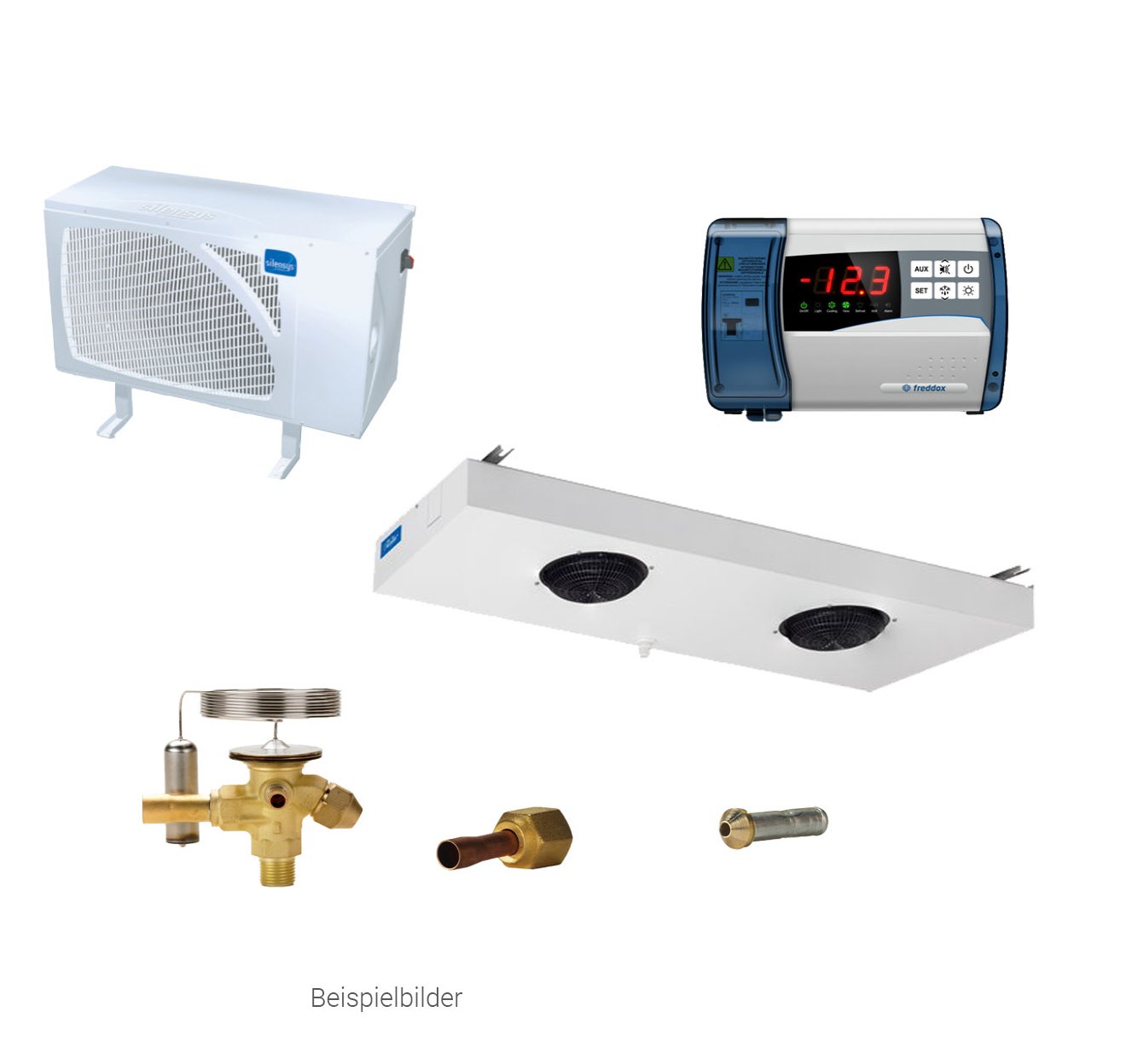 Refrigeration set A2L Normal cooling with electric defrosting Outdoor installation, R454C, 1.8 kW, up to 35 m³