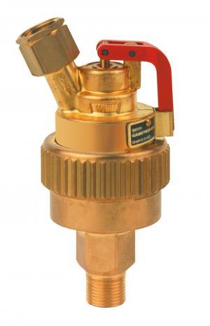 Interruttore automatico PERKEO per gas combustibile, collegamento al riduttore di pressione, max. 1,5/5 bar