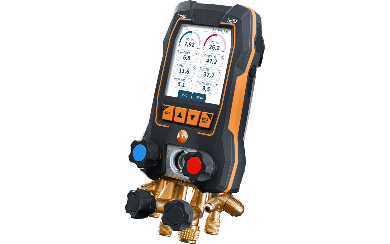 Manometer, Messgerät, Digitaler Messsensor, Gaskompressor-Anschluss, Prüfgerät