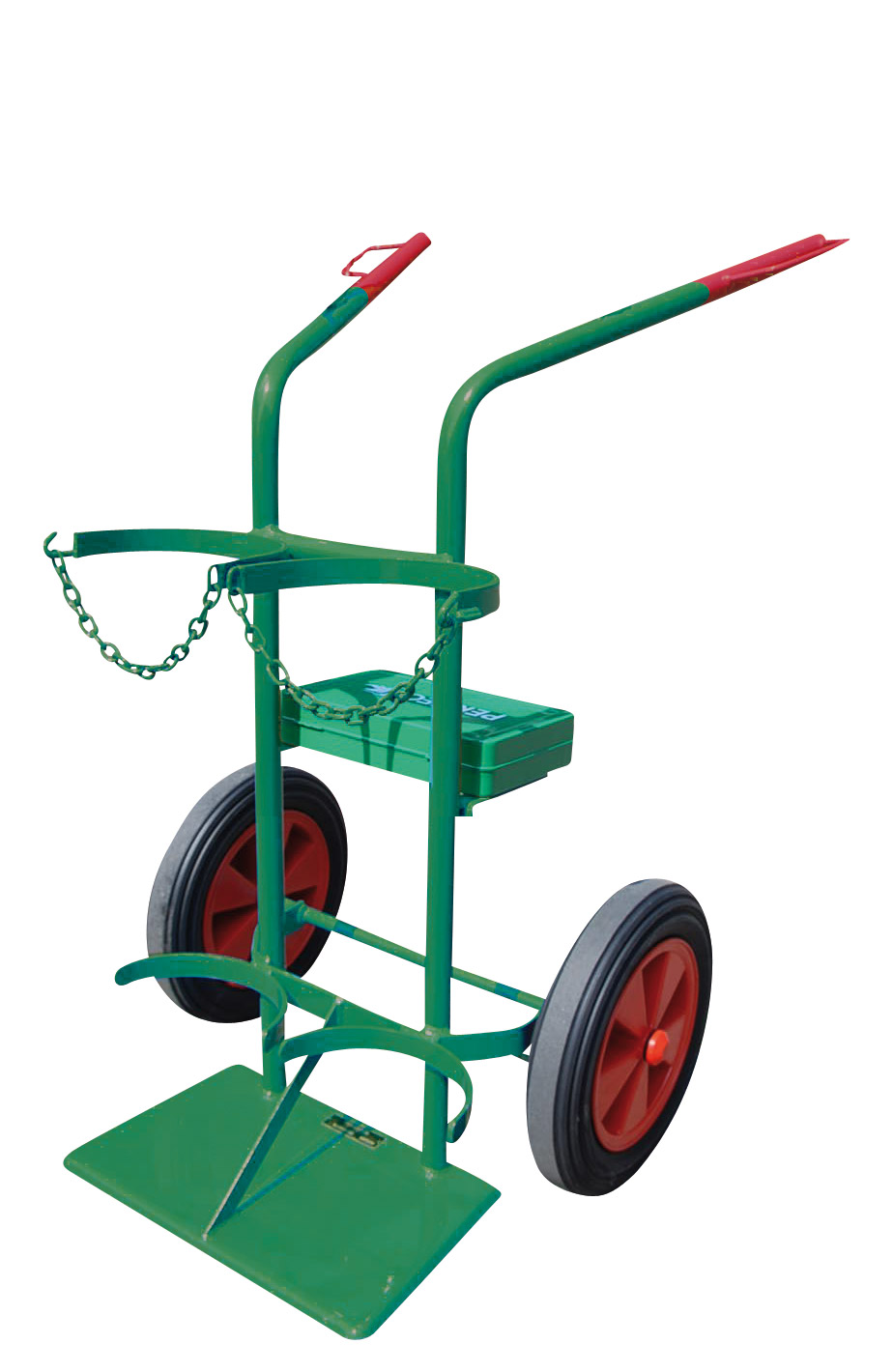 PERKEO assembly equipment rack, mobile for 20 L acetylene cylinder & 20 L oxygen cylinder