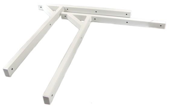 Staffa saldata L = 800 mm, H = 800 mm, profilo 50 x 30 mm, universale, carico massimo: 140 kg