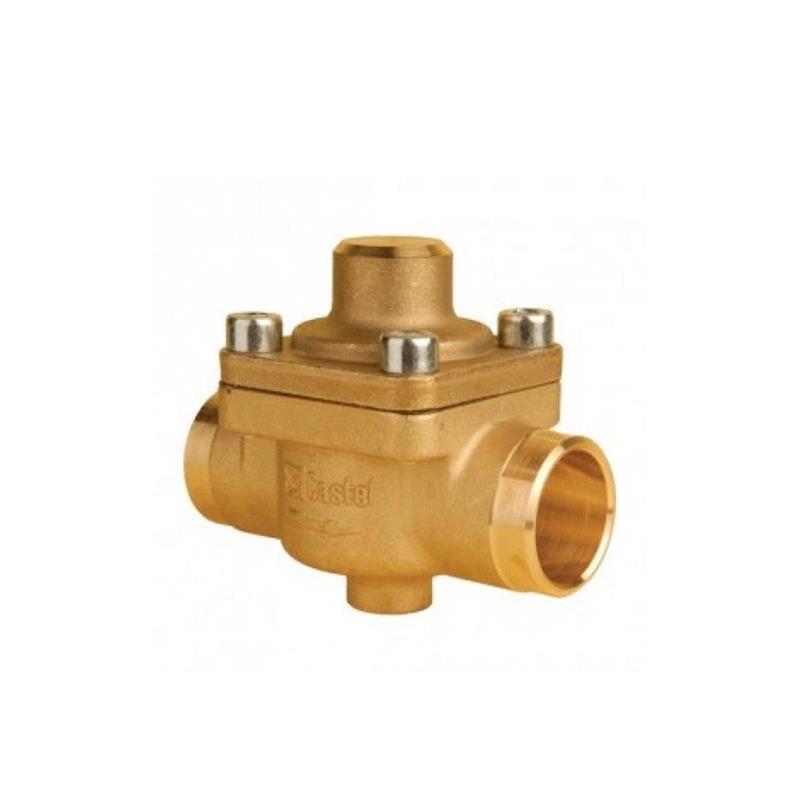 Clapet anti-retour Castel 3122/M22, brasage droit, 22 mm ODS, KV 6,6
