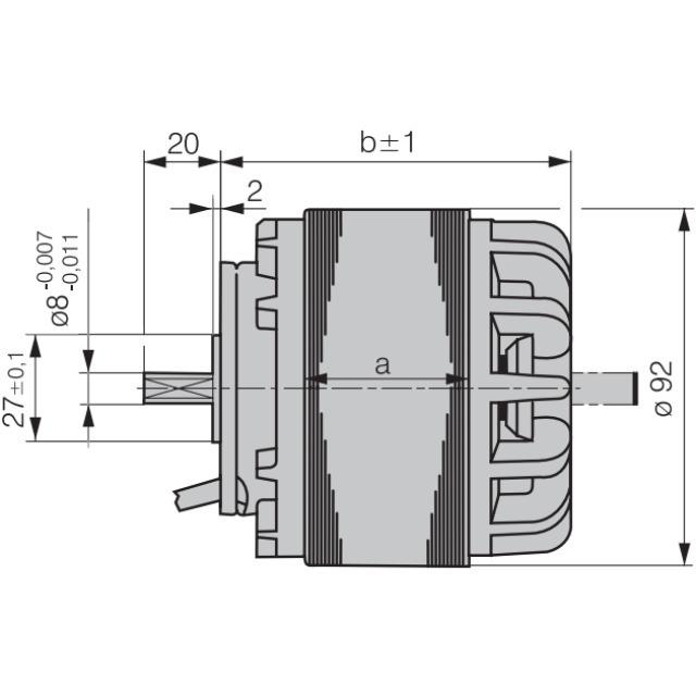 ebm-papst M2E068-CF06-48 Agitator motor 230V 70W