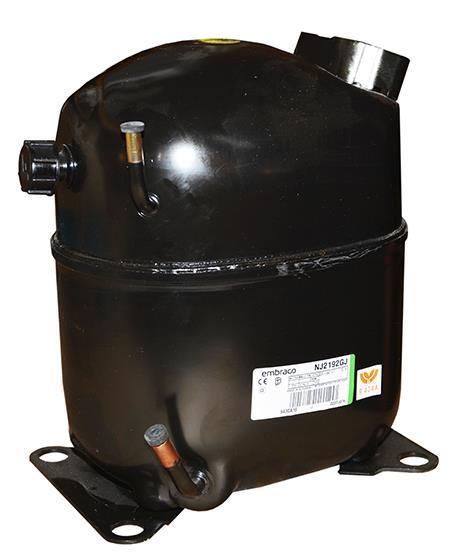 Compresor Embraco NJ2192GJ-V, LBP - R404A/R507, 220 - 240 V, con válvula Rotalock