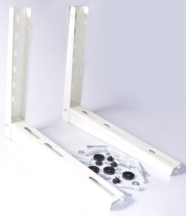 Soporte premontado L = 550 mm, H = 375 mm, M = 200 kg, blanco, RODIGAS