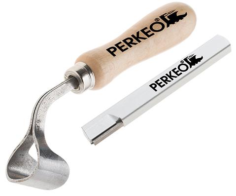 Cepilladora de cantos PERKEO para raspar cantos de plástico