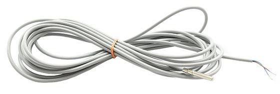 Sensor PTC, L = 6 m, cubierta metálica 6x40 mm, cable PVC, rango -30 - +80°C, IP67