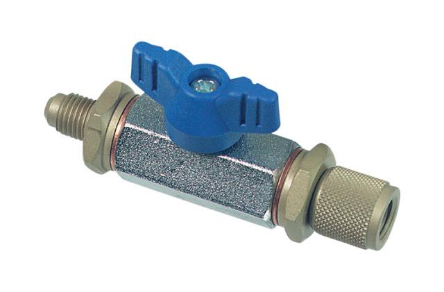 Refco 9881184 Válvula de corte de bola azul con maneta de palanca CX-1/4 "SAE-B IG/AG