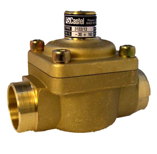 Clapet anti-retour Castel 3122/17, brasage droit, 2 1/8" ODS, KV 40