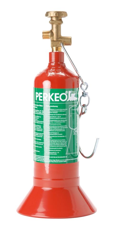 Bombona de propano PERKEO con base "Robust", rellenable, para 0,425 kg de contenido