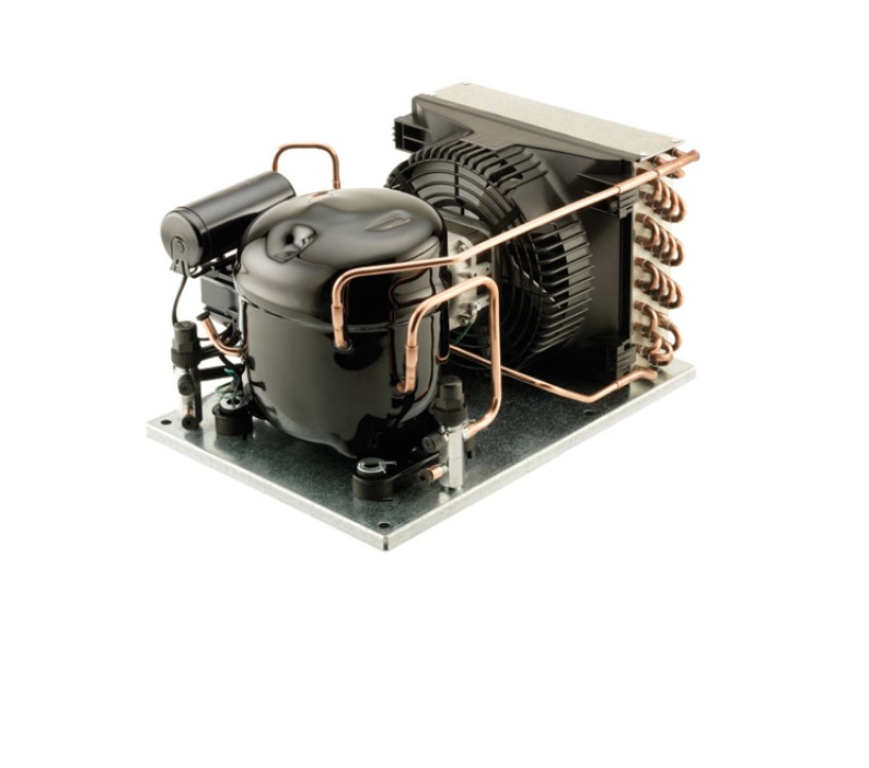 Unità di condensazione Danfoss Optyma MCGC010SCA04G114X0223 con ricevitore e pressostato