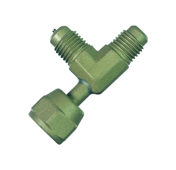 Refco 4687854 Pieza abocardada en T 1/4 "SAE x 1/4 "SAE x 1/4 "SAE A-31851-TAP