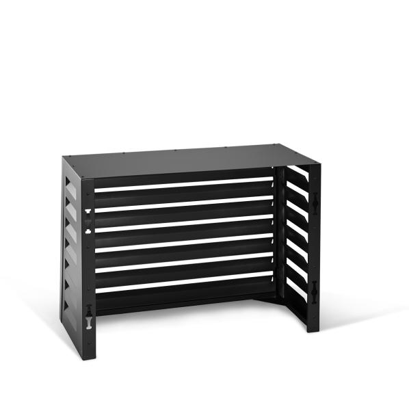 Evolar luftkonditionerings- och värmepumpshus svart aluminium XS, 600x900x400 MM