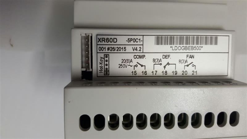Dixell / Copeland XR60D 5POC1 controllore di refrigerazione, 230 V, 20 A, guida DIN