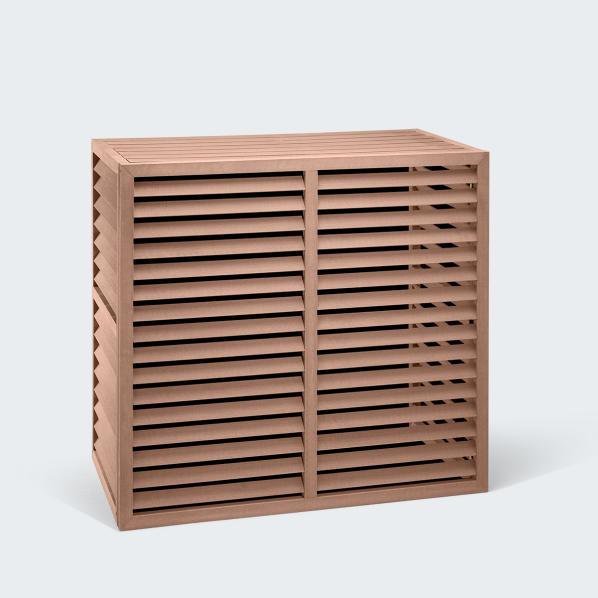 Evolar aire acondicionado y bomba de calor vivienda Teca Tropical WPC L, 1100x1200x650 MM